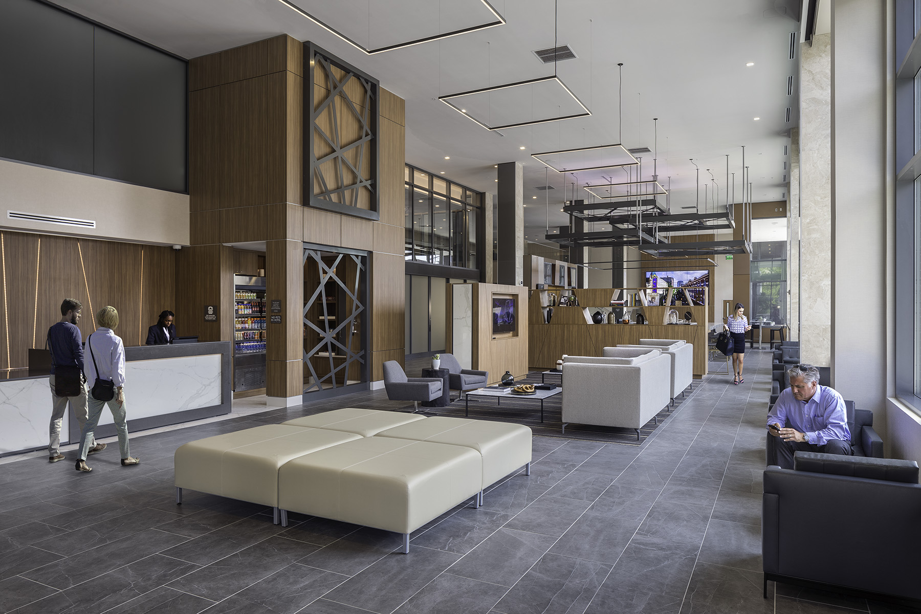 AC Hotel by Marriott Louisville Downtown reception and lobby