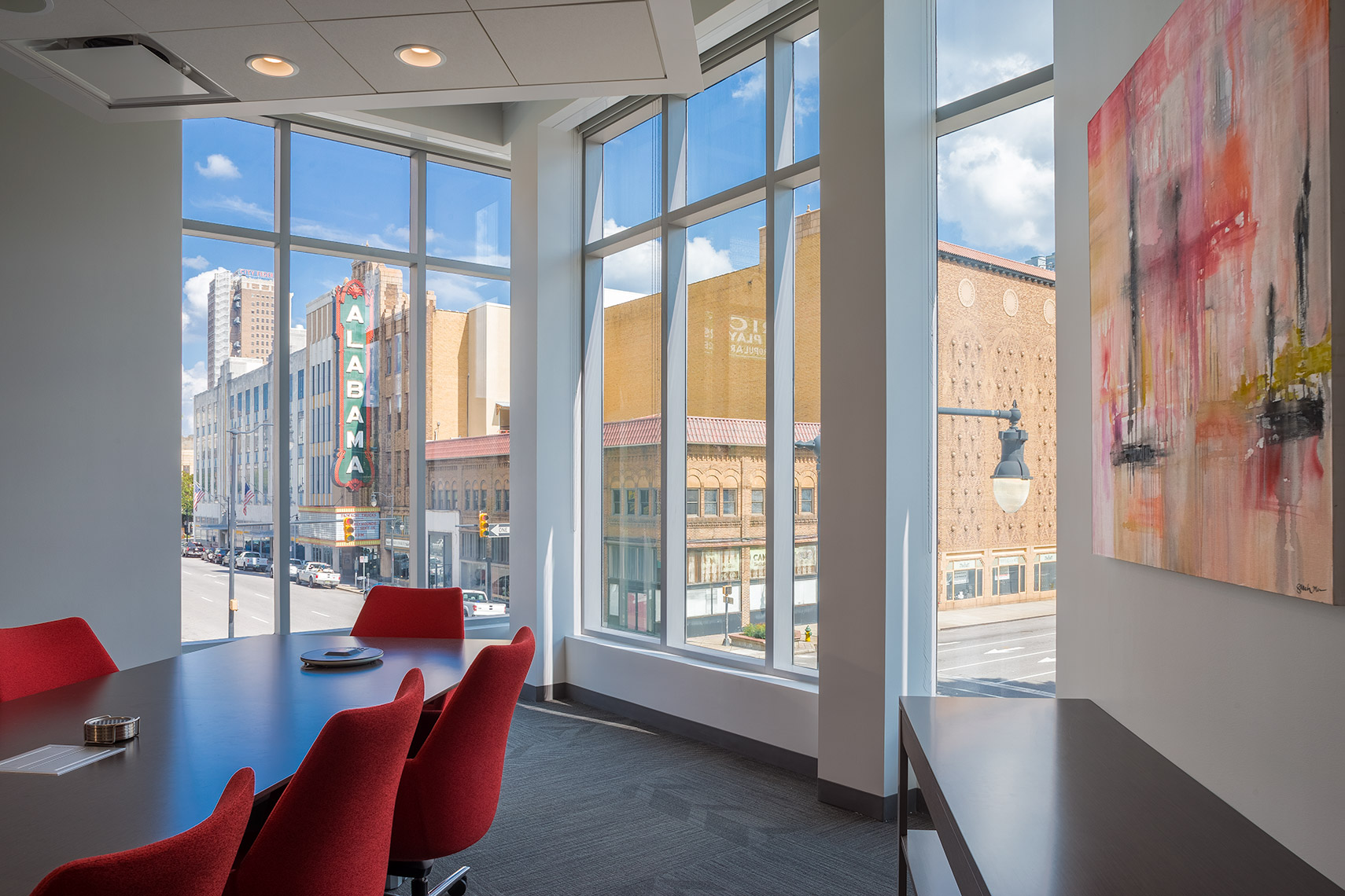 Meeting Room with city view at Corporate Office Renovation Birmingham