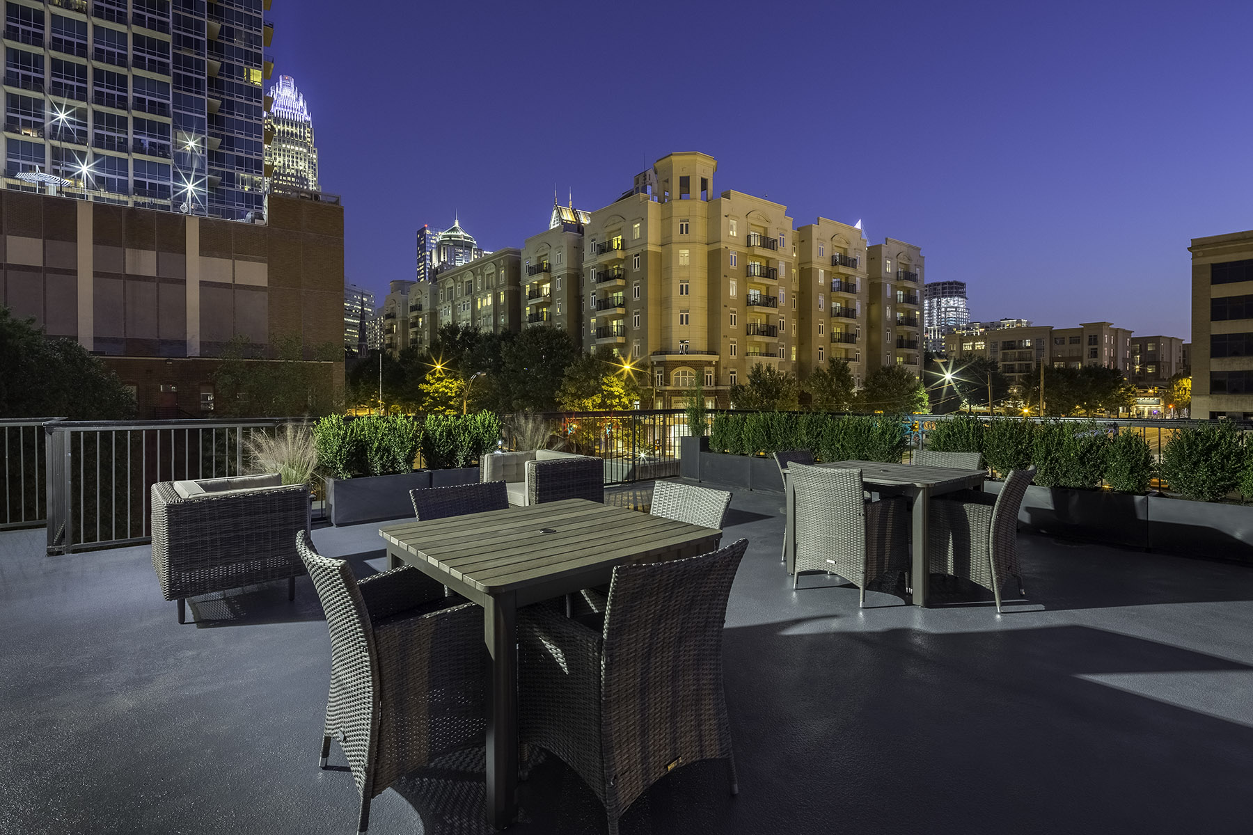 Rooftop event space for Charlotte, NC corporate office