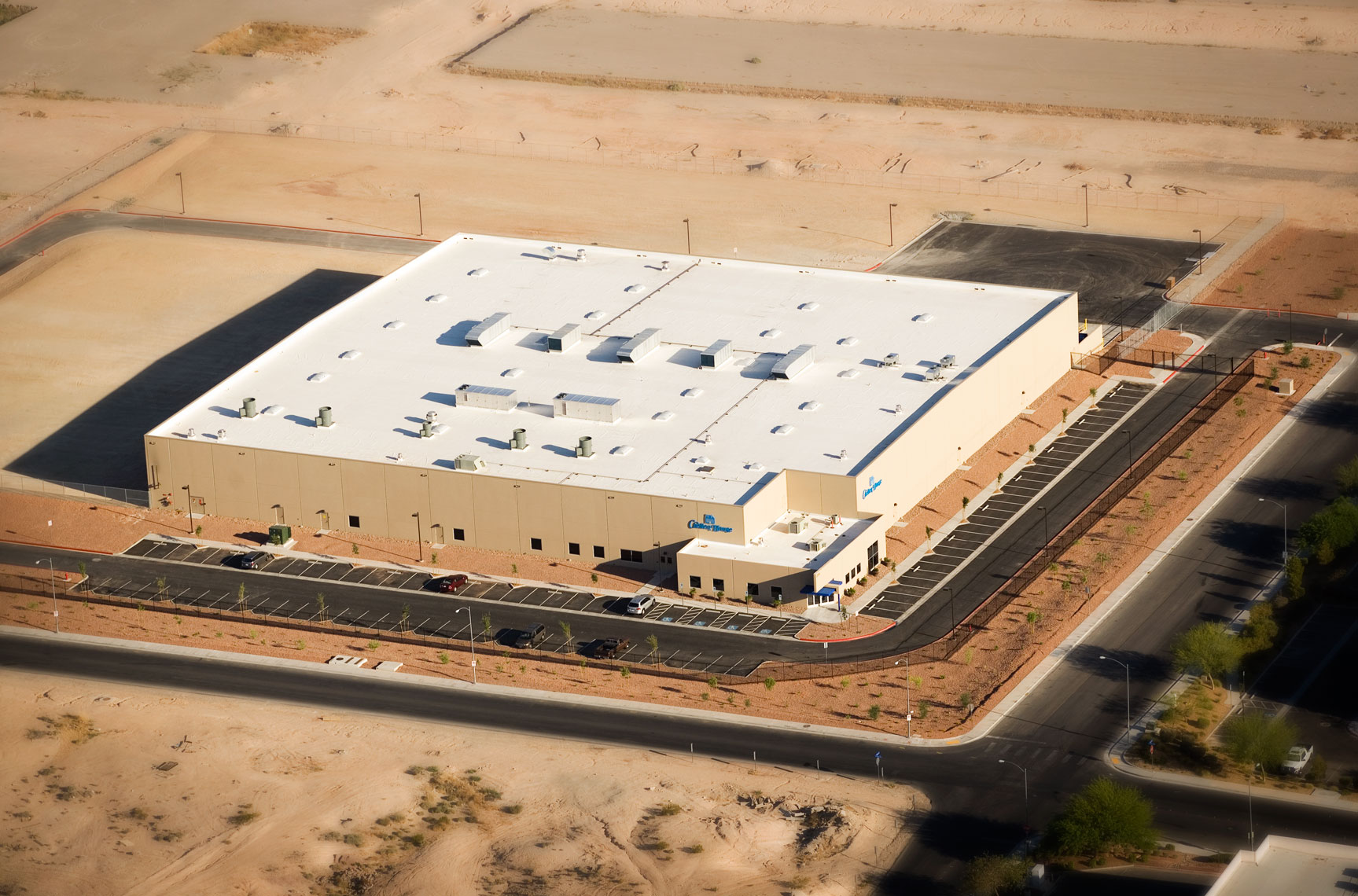 Aerial view of Chelten House Foods in Las Vegas