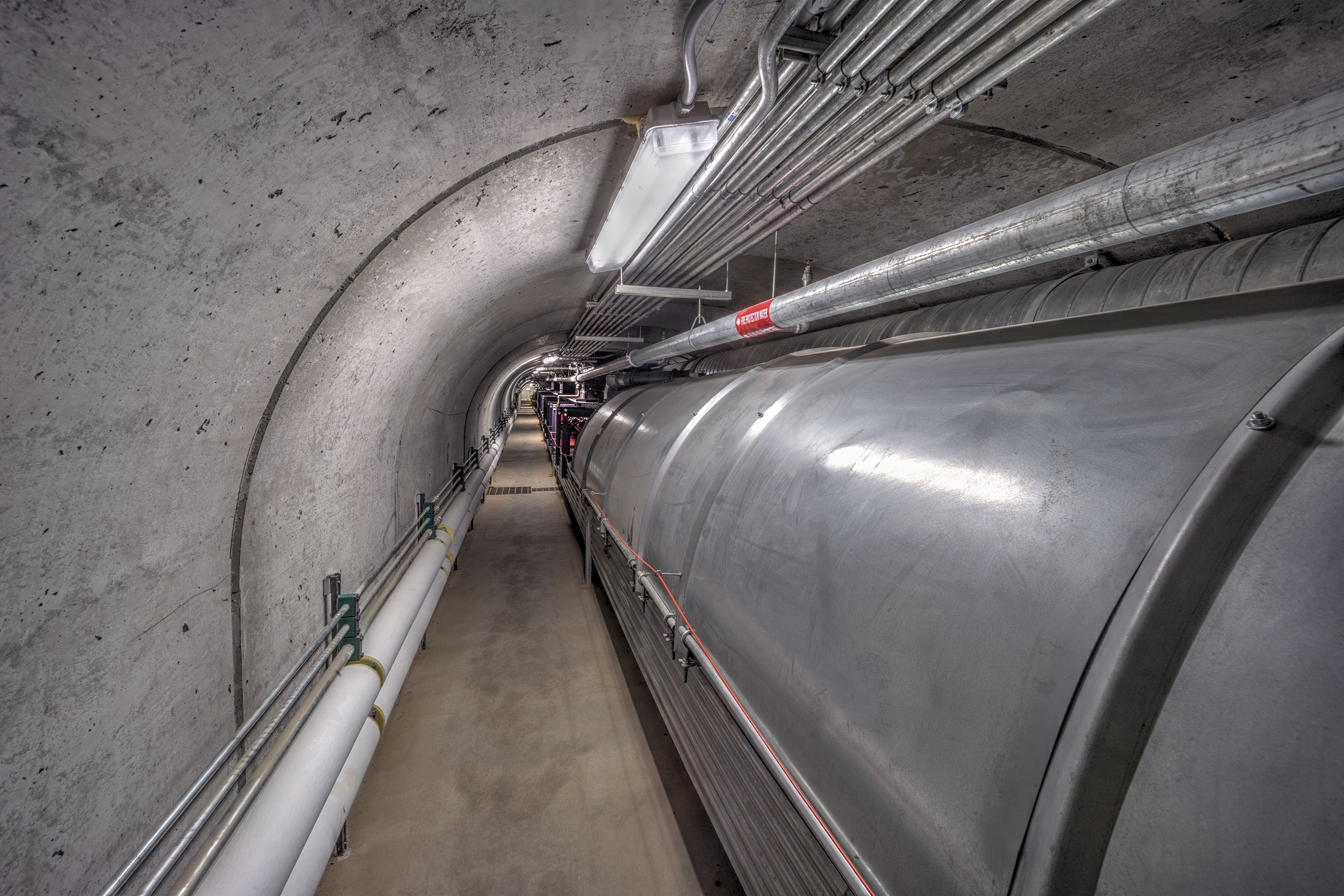 285-foot-long tunnel to storage domes at Drax Biomass